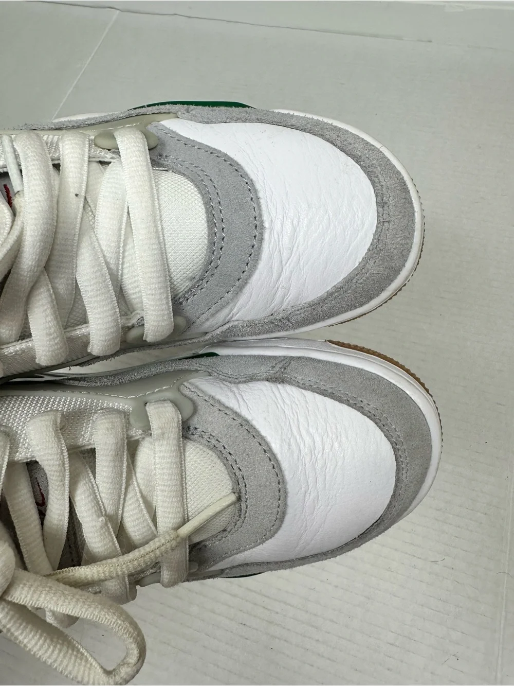 Nike Air Jordan 4 RM FQ7938-103 White/NeutralGrey/Wolf Grey/Pine Green Kids 4.5Y - Picture 12 of 15